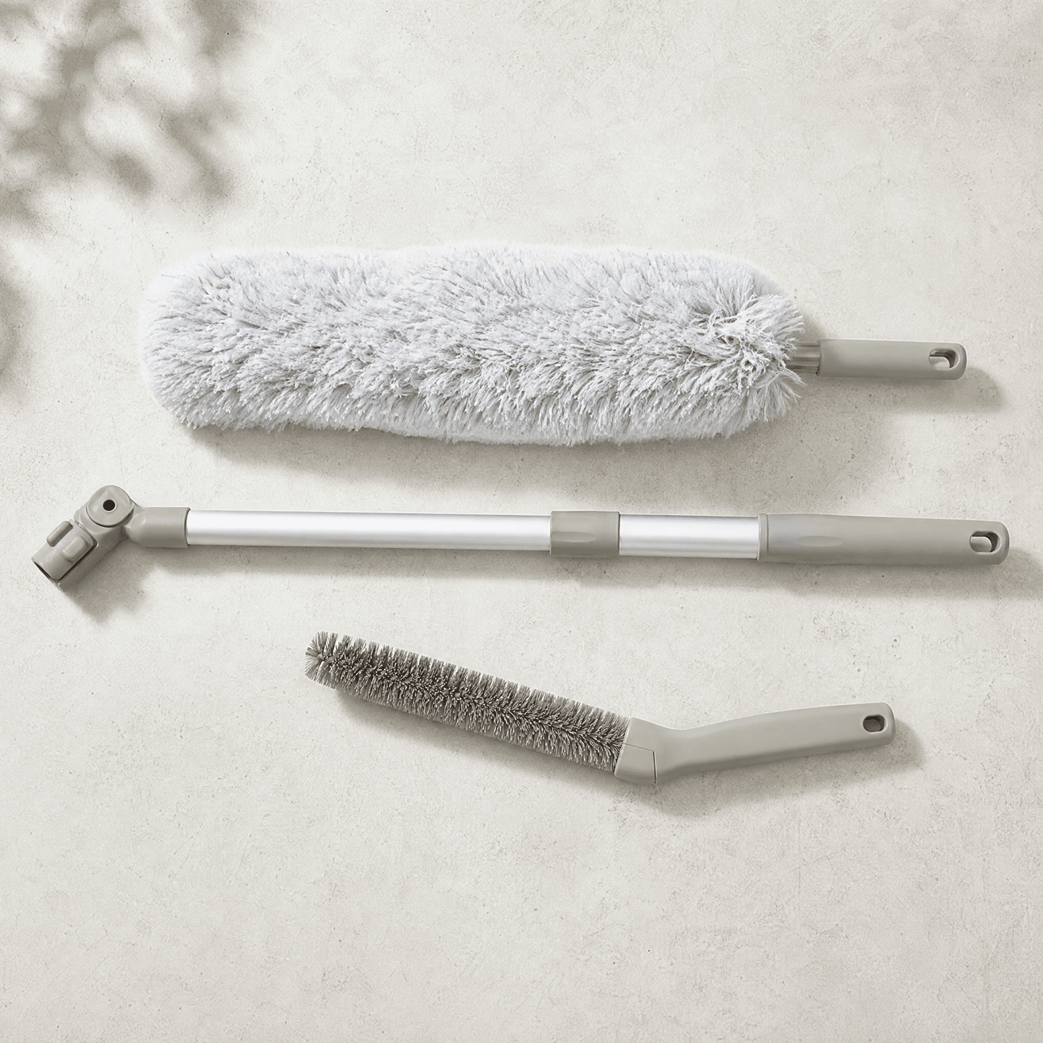 Dust & High-Reach Kit — Microfiber duster, Extendable pole cleaner, Crevice detail brush